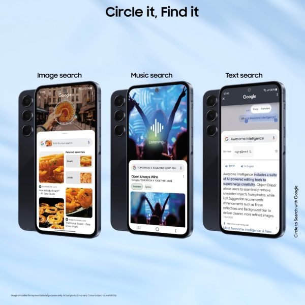 Anniversary Celebration while stocks last:Samsung Galaxy A55 5G (Awesome Navy, 8GB RAM, 256GB Storage) | AI | Metal Frame | 50 MP Main Camera (OIS) | Super HDR Video|...