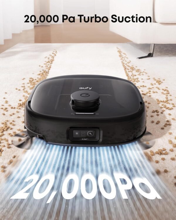eufy E28 Omni Robot Vacuum and Mop Combo,HydroJet System,with Portable Deep Cleaner for Carpet,20,000Pa Turbo Suction,Zero-Tangling,Corner to Edge Deep Cleaning,with auto...