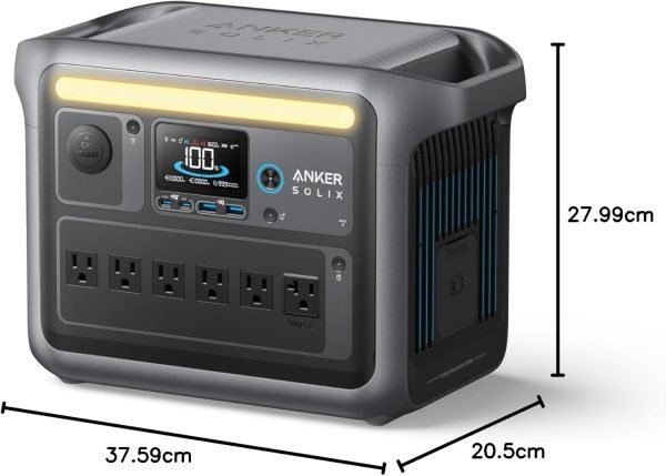 Limited-Time Sale for Summer Surprises AED 99Ψ―.Ψ₯οΌAnker SOLIX C1000 Portable Power Station, 1800W (Peak 2400W) Solar Generator, Full Charge in 58 Min, 1056wh LiFePO4 Battery for...