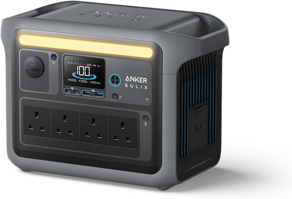 Limited-Time Sale for Summer Surprises AED 99Ψ―.Ψ₯οΌAnker SOLIX C1000 Portable Power Station, 1800W (Peak 2400W) Solar Generator, Full Charge in 58 Min, 1056wh LiFePO4 Battery for...