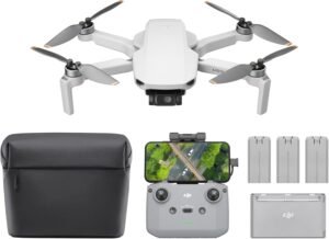 Limited-Time Sale for Summer Surprises AED 99د.إ：DJI Mini 4K Fly More Combo, Drone with 4K UHD Camera for Adults, Under 249 g, 3-Axis Gimbal Stabilization, 10km Video...