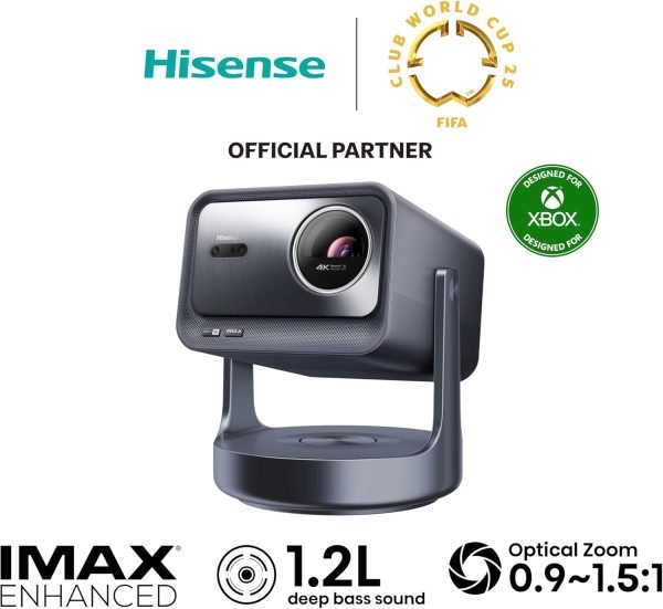 Limited-Time Sale for Summer Surprises AED 99د.إ :Hisense C2 Ultra 4K UHD Triple Color RGB Laser Portable Mini Projector, 65”~300", 3000 ANSI Lumens, 110% BT.2020 Wide Color...
