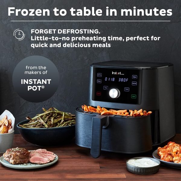 Limited-Time Sale for Summer Surprises AED 99.00د.إ :Instant Pot Vortex 6QT XL Air Fryer, 4-in-1 Functions that Crisps, Roasts, Reheats, Bakes for Quick Easy Meals, 100+ In-App...