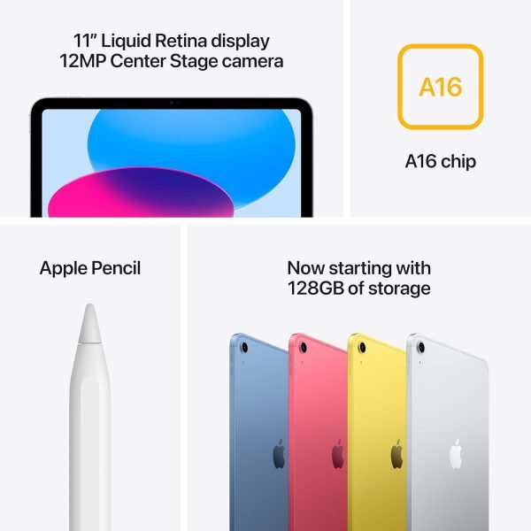 Summer Final Clearance Just AED 89د.إ:Apple iPad 11-inch: A16 chip, 11-inch Model, Liquid Retina Display, 512GB, Wi-Fi 6 + 5G Cellular, 12MP Front/12MP Back Camera, Touch ID,...