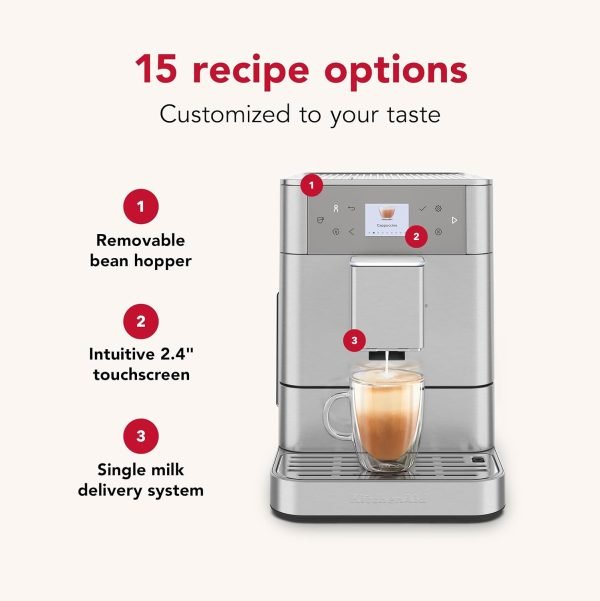 Summer Final Clearance Just AED 99د.إ:KitchenAid Fully Automatic Espresso Machine KF6, KES8556SX, Stainless Steel