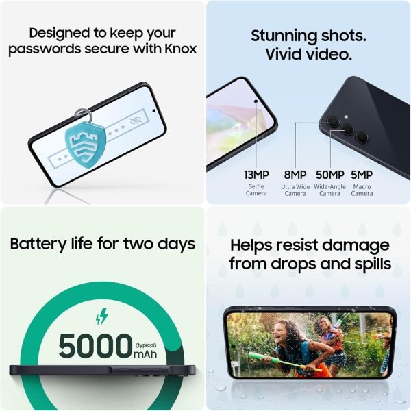 Summer Final Clearance Just AED 99د.إ:Samsung Galaxy A35 5G, 256GB Storage, 8GB RAM, Android Smartphone, Awesome Navy (UAE Version)