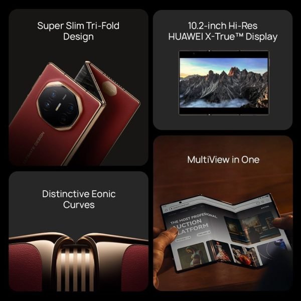 While Stocks Last:Huawei Mate XT Ultimate 5G GRL-AL10 Dual Sim 512GB Red (16GB RAM)