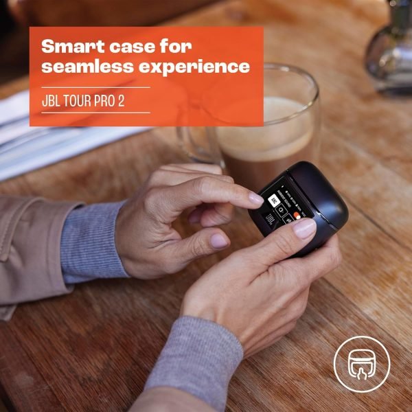 While Stocks Last:JBL Tour Pro 2 - True Wireless Noise Cancelling Earbuds with Smart Charging Case, 6-mic Perfect Calls with Voice Control, Up to 40hrs of Playtime, Immersive...