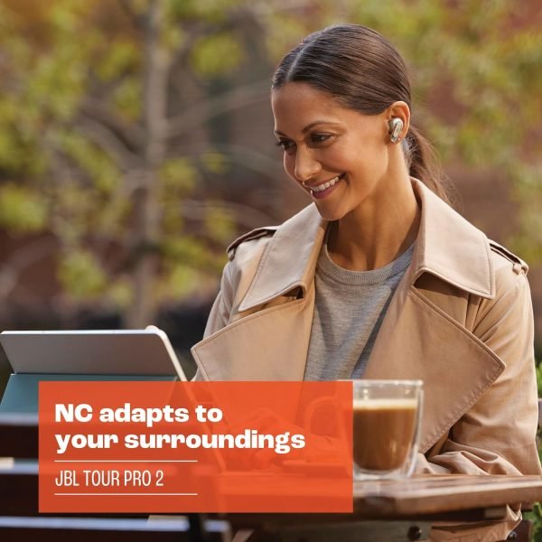 While Stocks Last:JBL Tour Pro 2 - True Wireless Noise Cancelling Earbuds with Smart Charging Case, 6-mic Perfect Calls with Voice Control, Up to 40hrs of Playtime, Immersive...
